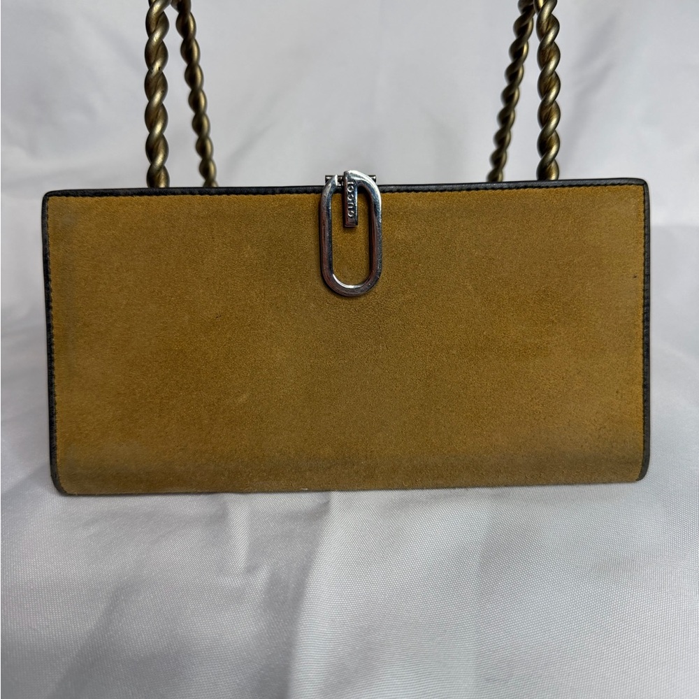 Vintage Gucci wallet suede with callouts